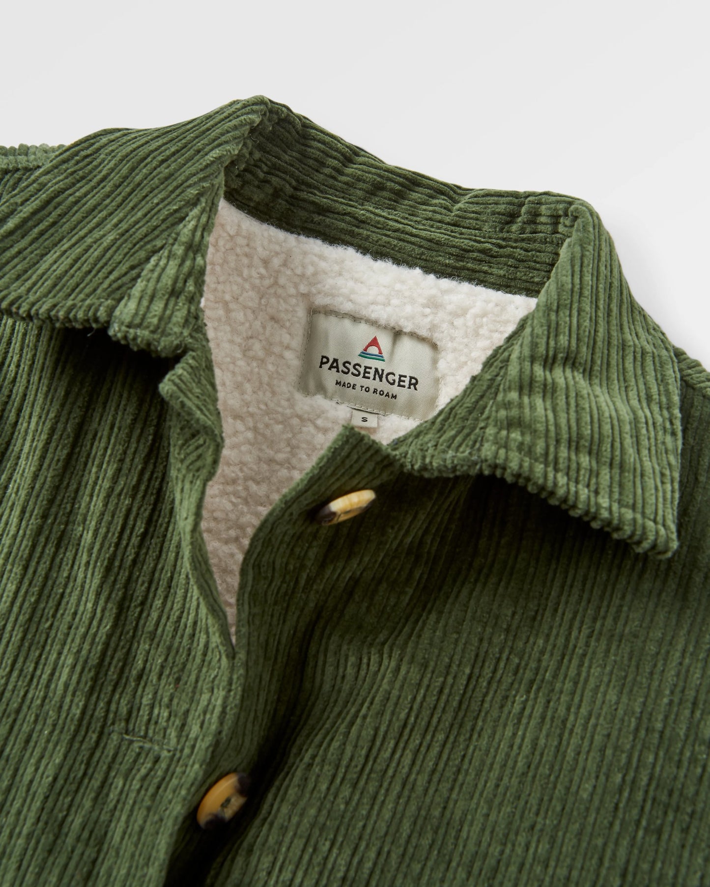 Flint Corduroy Overshirt - Fir Tree