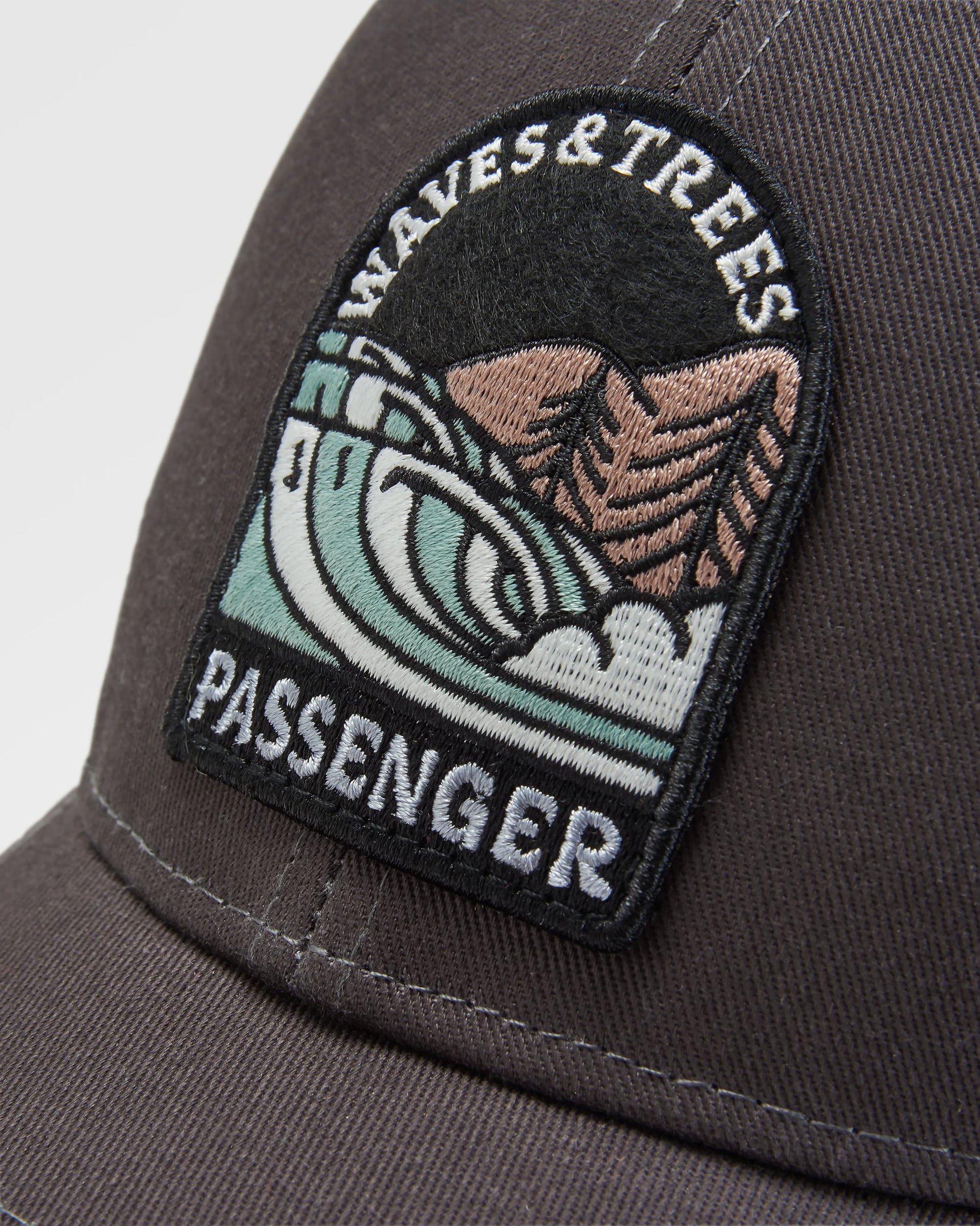 Waves & Trees Organic Cotton Trucker Cap - Charcoal