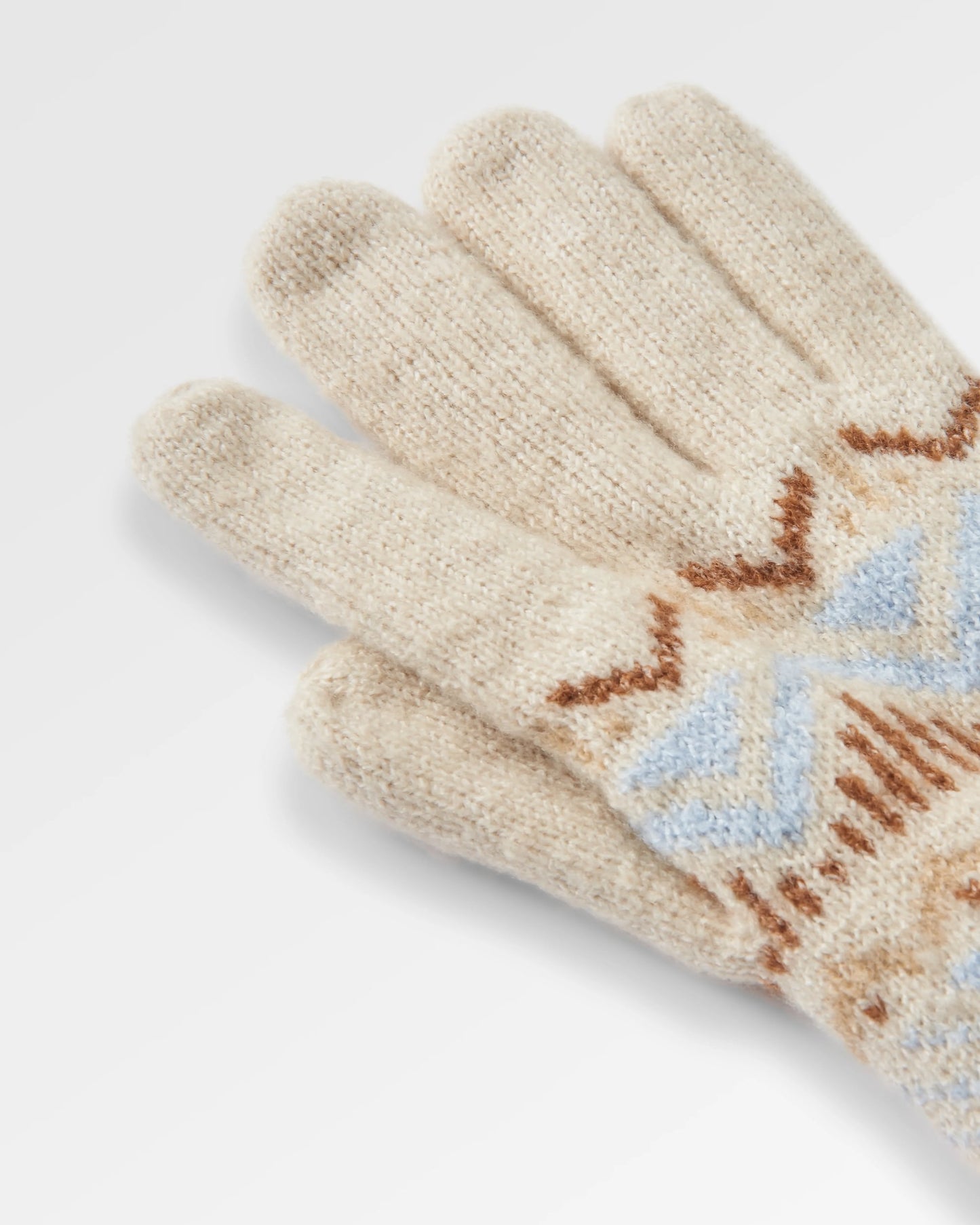 Nettle Recycled Knitted Gloves - Birch