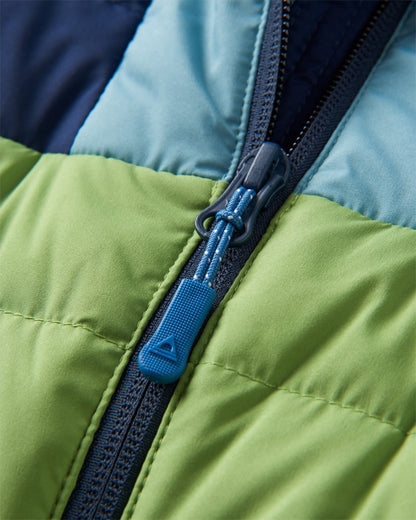 Northstar Down Recycled Jacket -  Rich Navy/Pear Green/Arctic