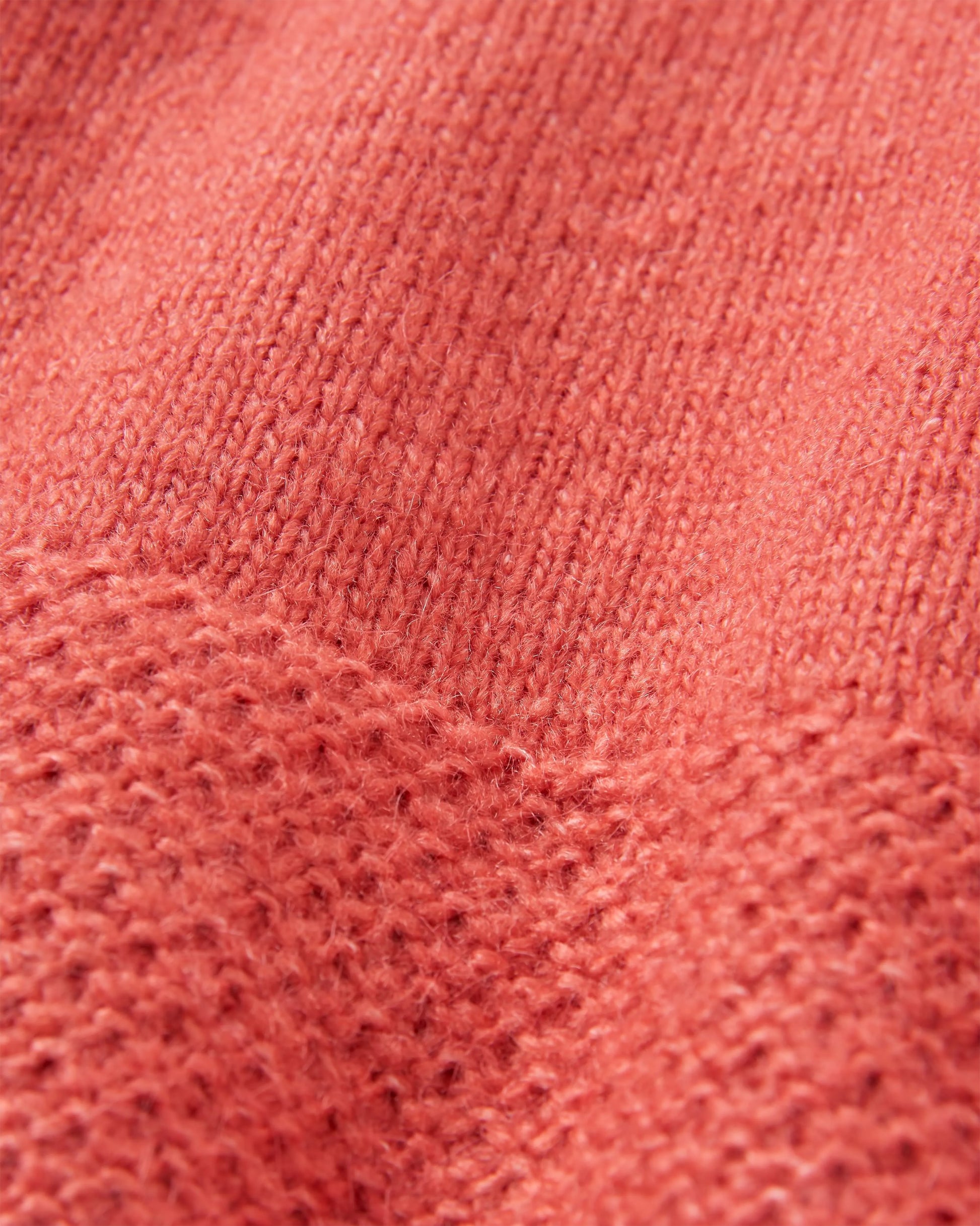 Cove Recycled Knitted Jumper - Mineral Red