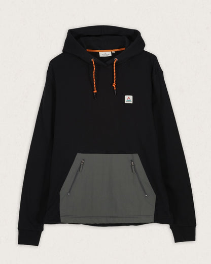 Cliff Recycled Cotton Hoodie - Black