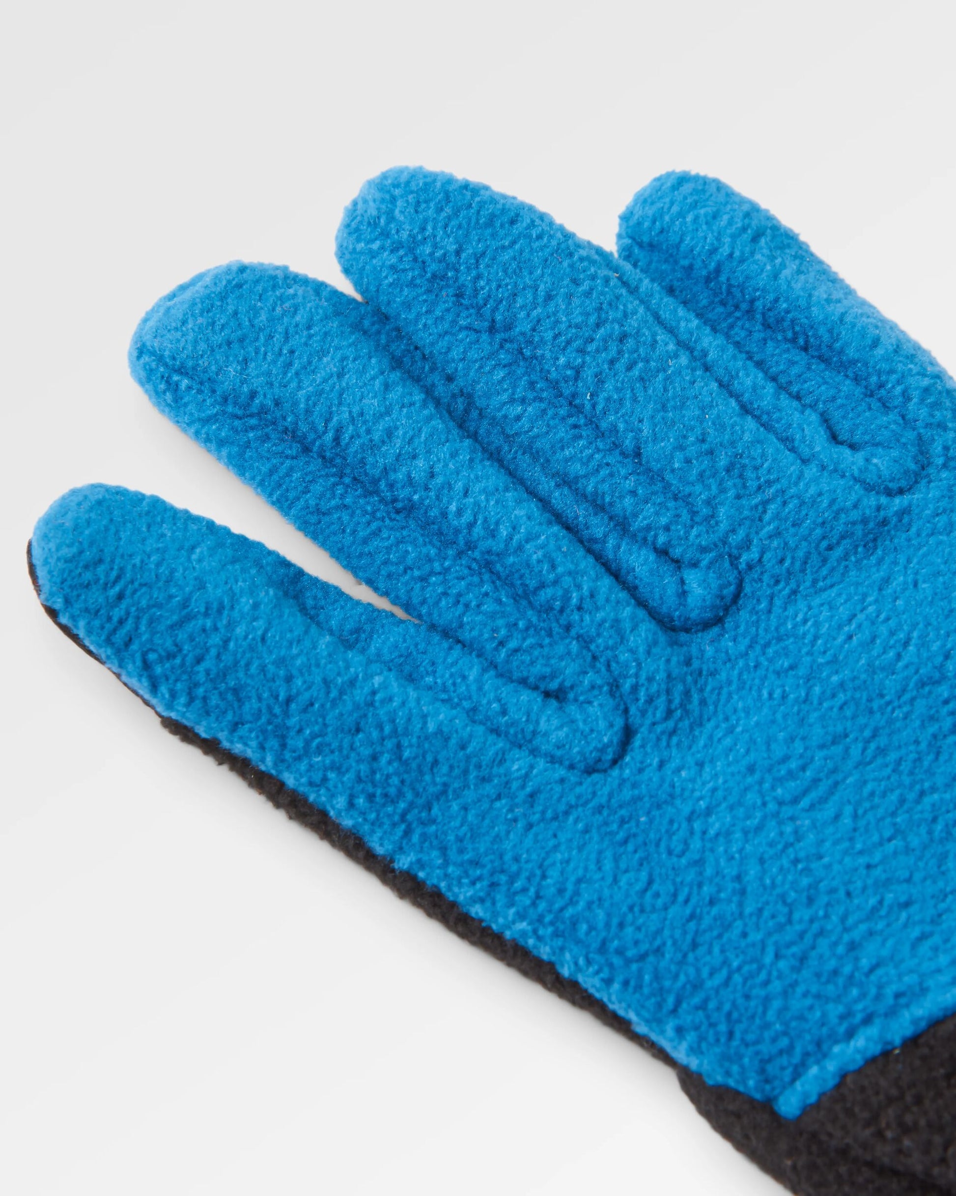 Daytrip Recycled Polar Fleece Touch Screen Gloves - Black/Tidal Blue