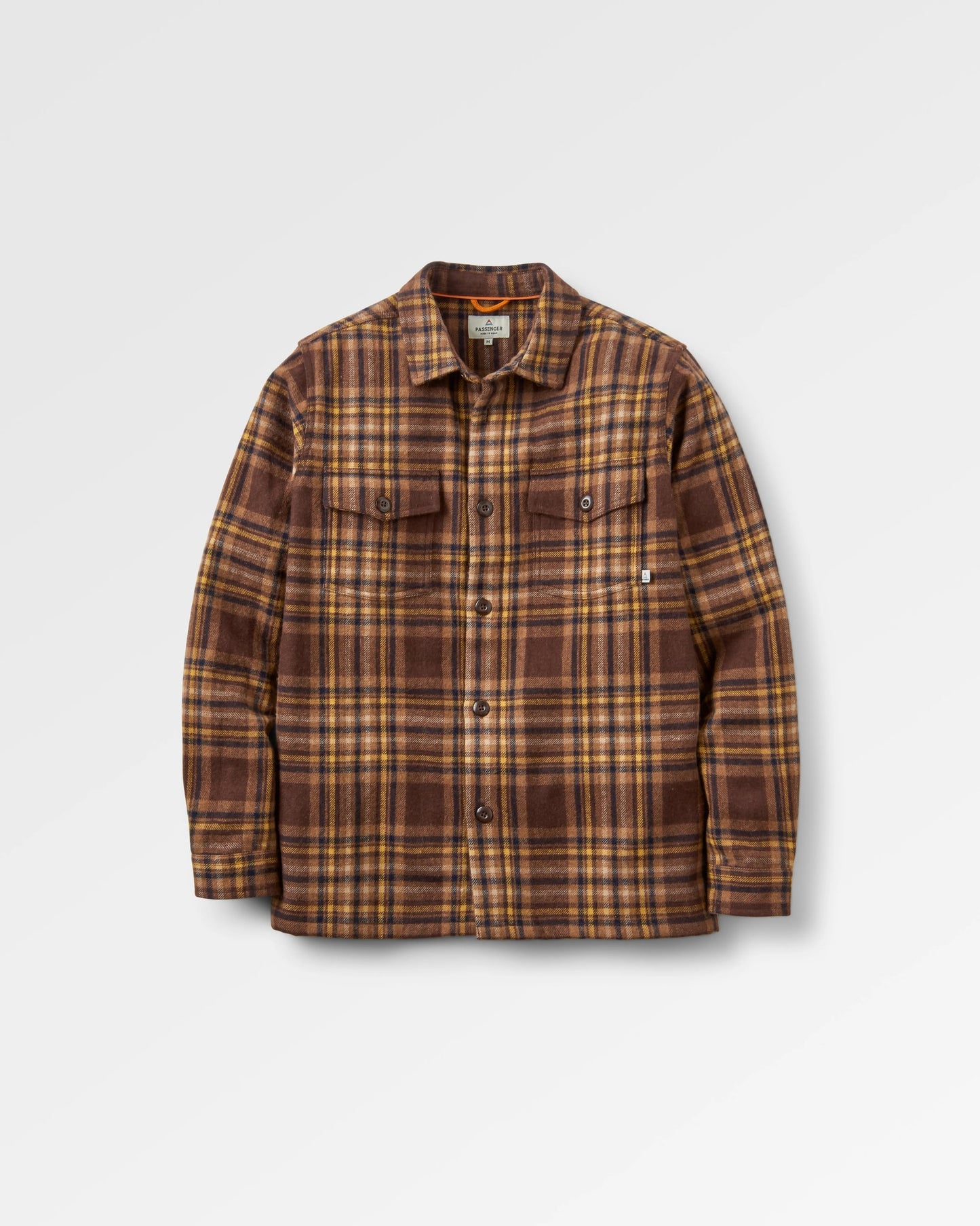 Barren Overshirt - Brown/Mustard Check