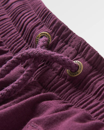 Hydrilla Organic Cotton Trouser - Deep Plum