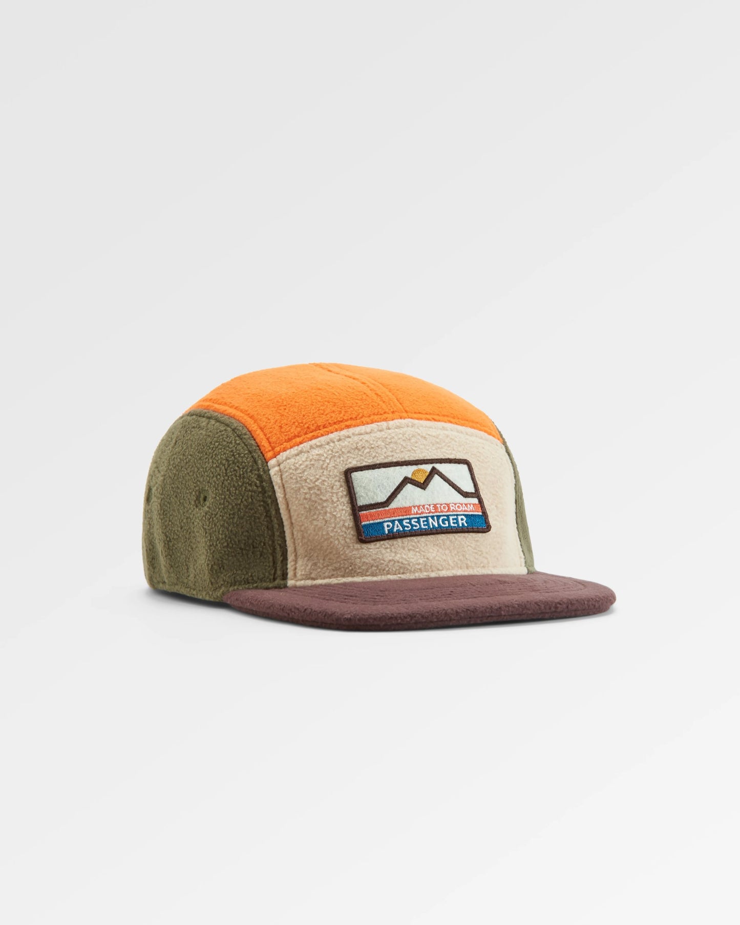 Pine Recycled Polar Fleece Cap - Sunrise Orange Multi