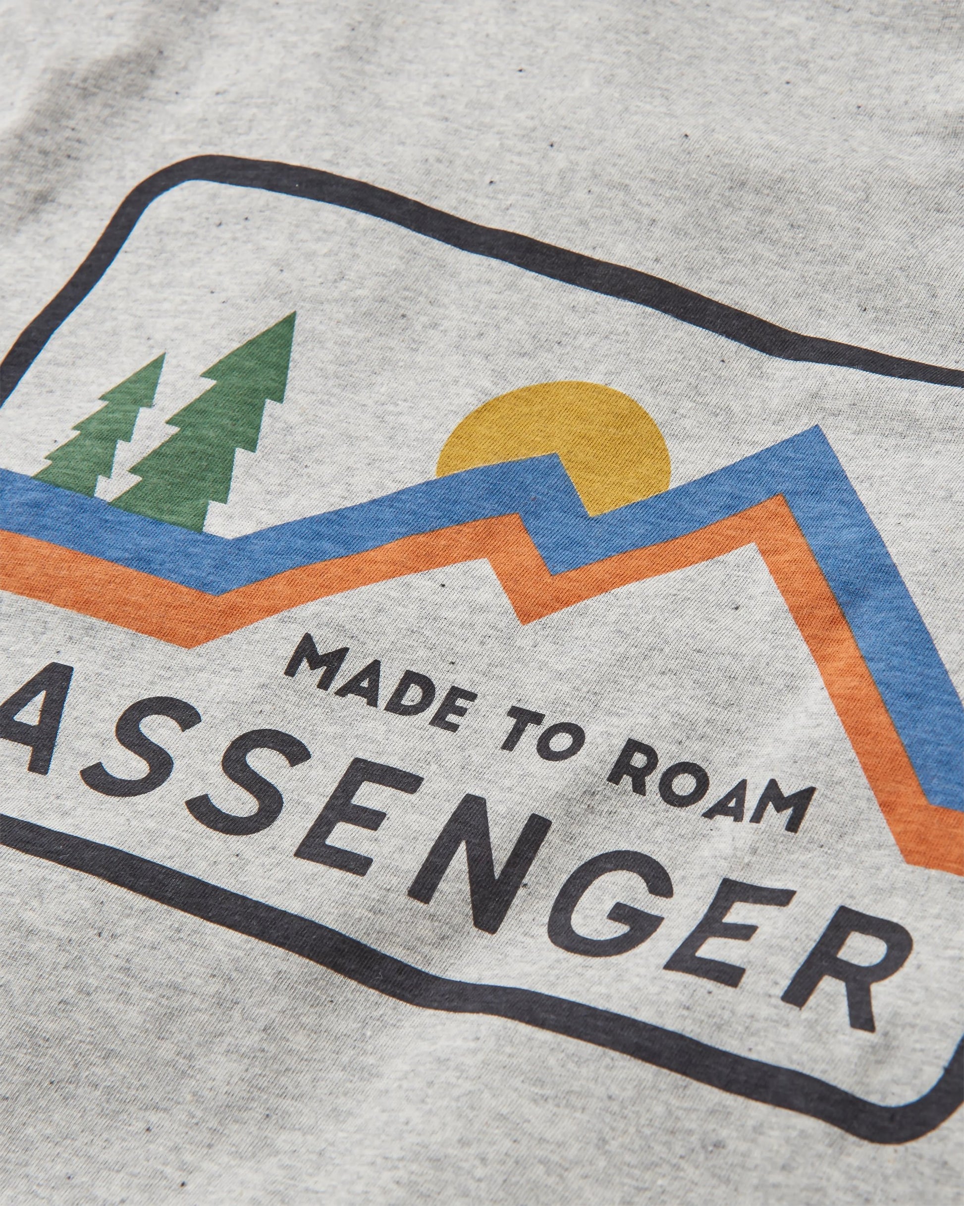 Made To Roam Recycled Cotton T-Shirt - Grey Marl