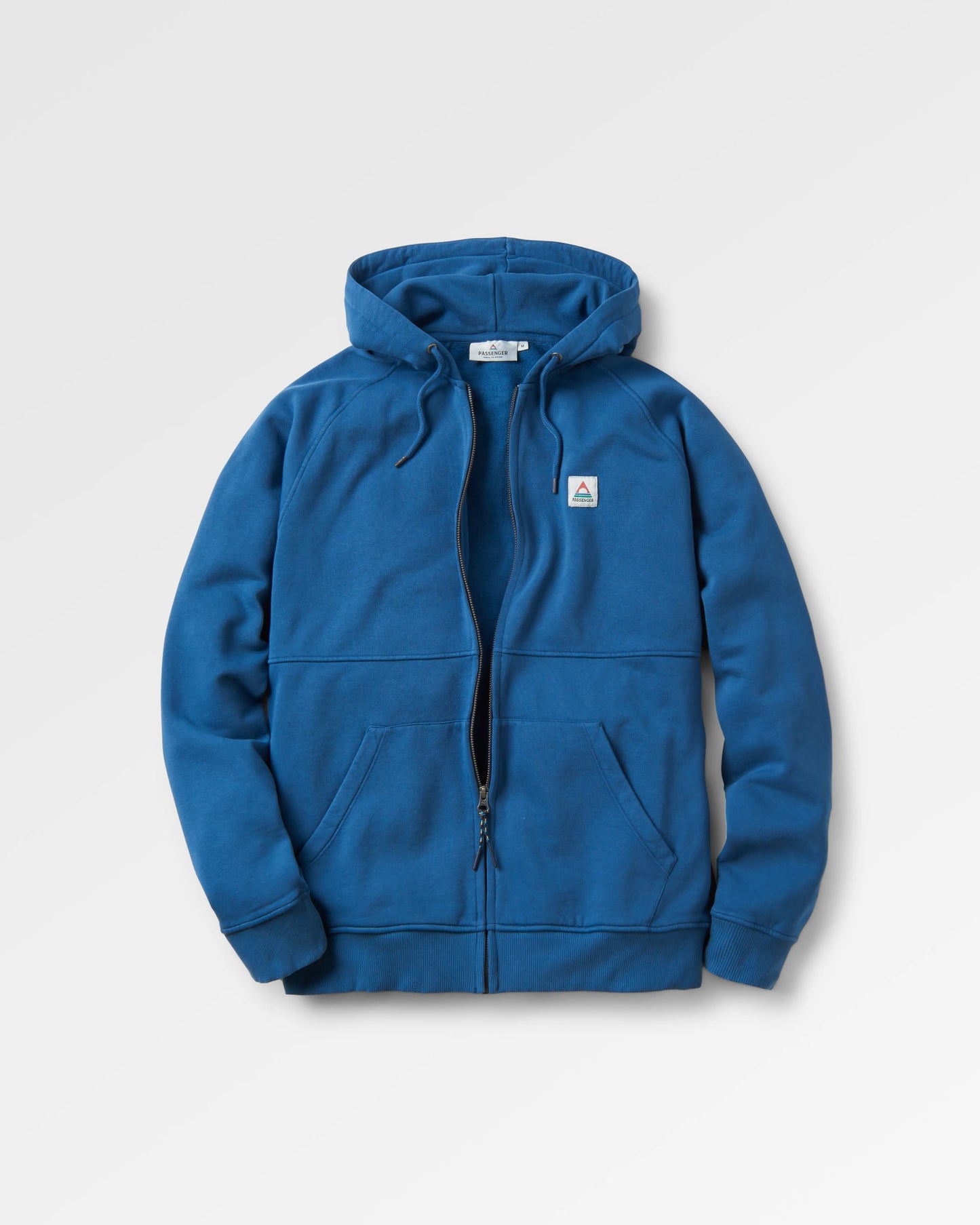 Heritage Full Zip Recycled Cotton Hoodie - Dark Denim