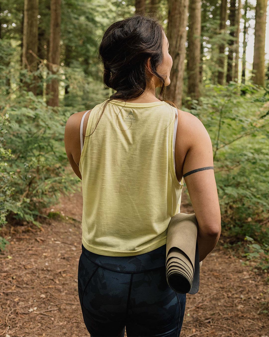 Exhale Active Recycled Vest - Hazy Yellow