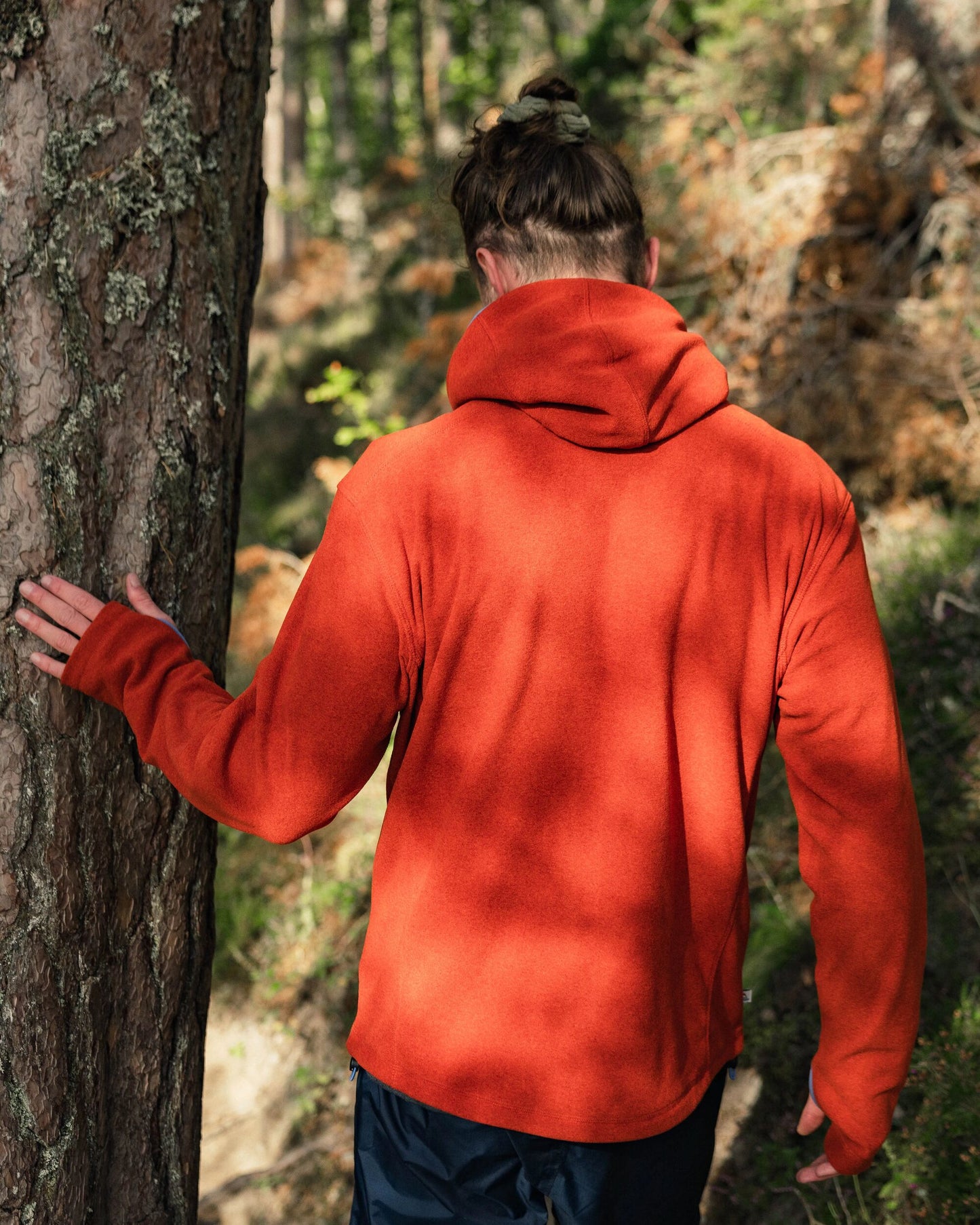 Men's Pinegrove Recycled Polartec® Fleece Hoodie - Red Ochre