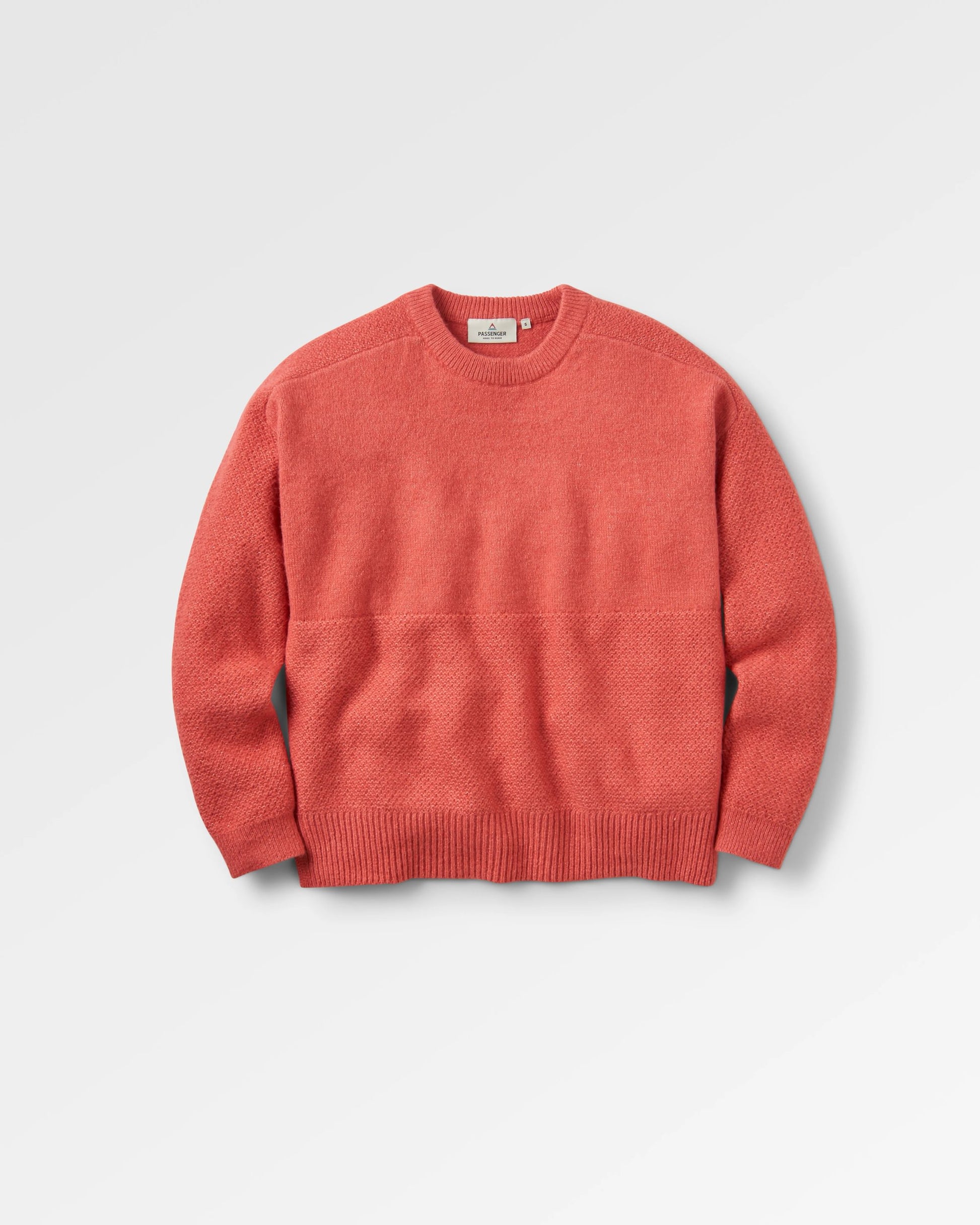 Cove Recycled Knitted Jumper - Mineral Red