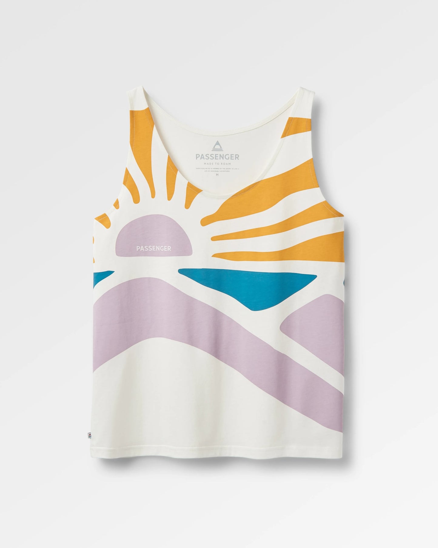 Sunsets Organic Cotton Vest - Marshmallow