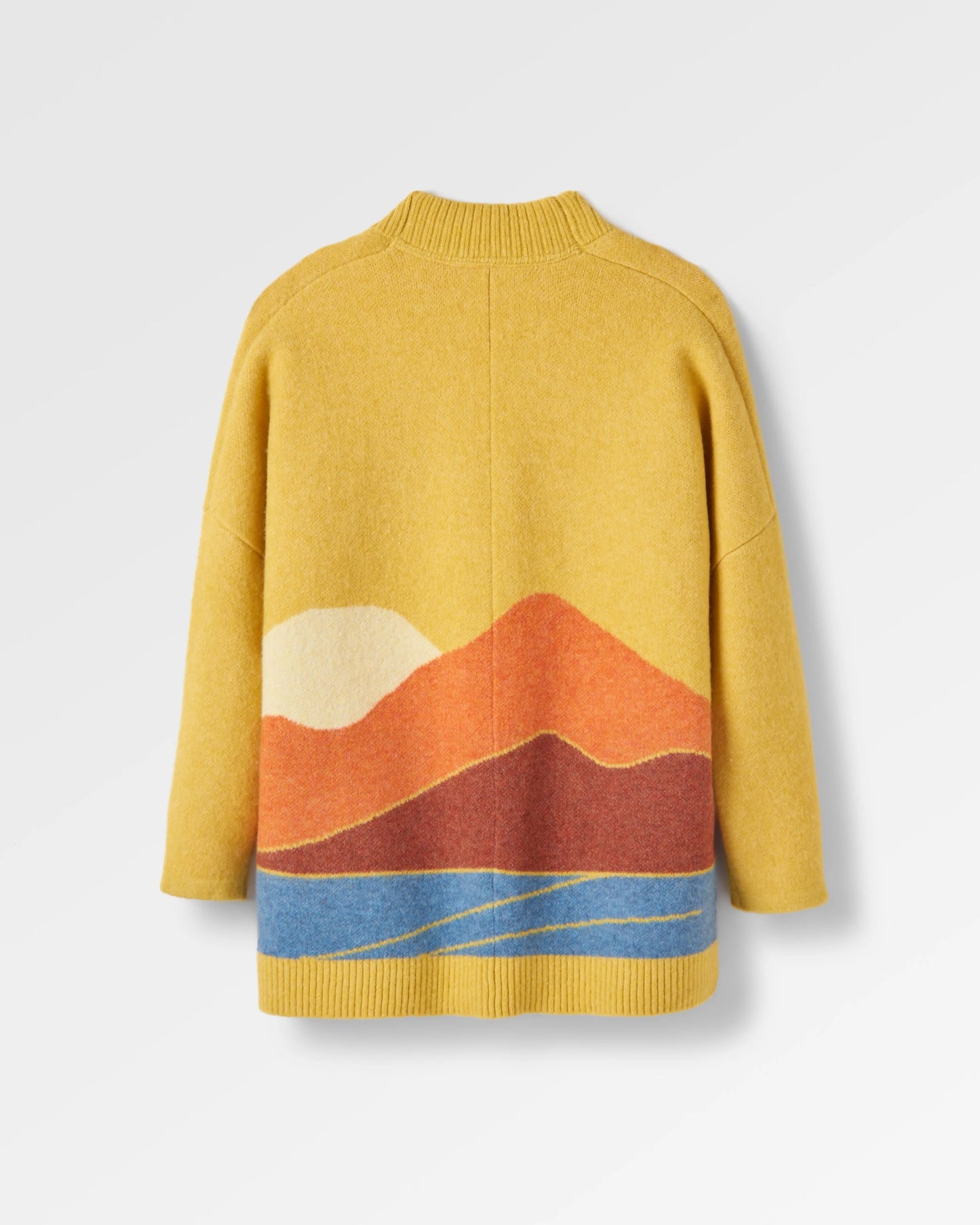 Vista Recycled Knitted Cardigan - Amber Gold