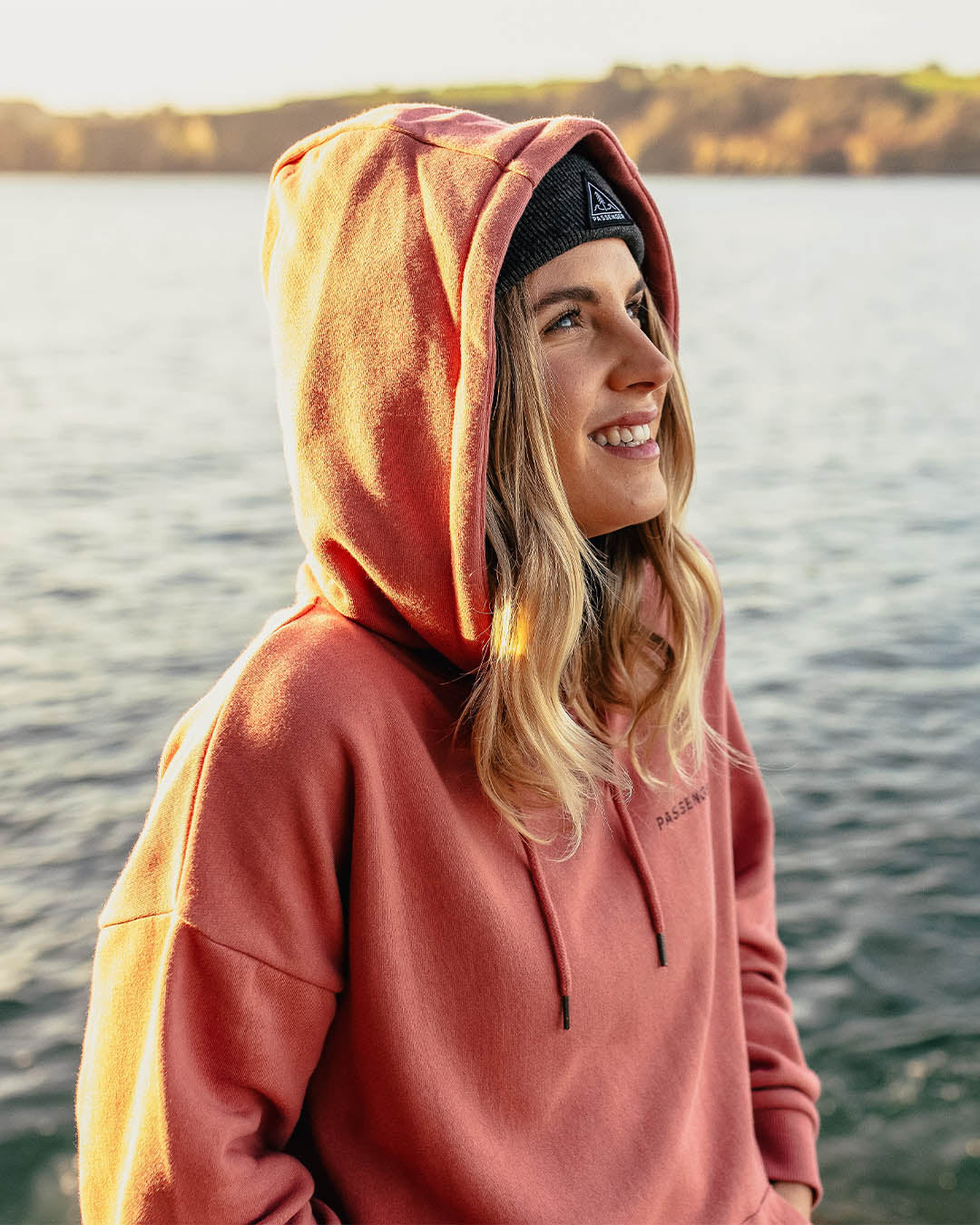 Embrace The Journey Recycled Cotton Oversized Hoodie - Pink Mahogony